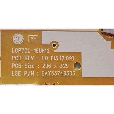 FUENTE DE PODER PARA TV LG / NUMERO DE PARTE EAY63749303 / LGP70L-16UH12 / 63749303 / MODELO 70UH6350-UB / 70UW340C-UB - Imagen 2